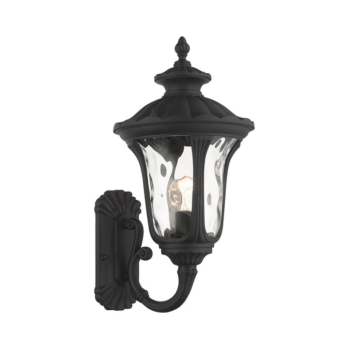 1 Light Textured Black Outdoor Wall Lantern Livex