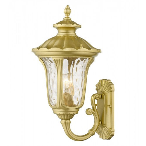 1 Light Soft Gold Outdoor Medium Wall Lantern Livex