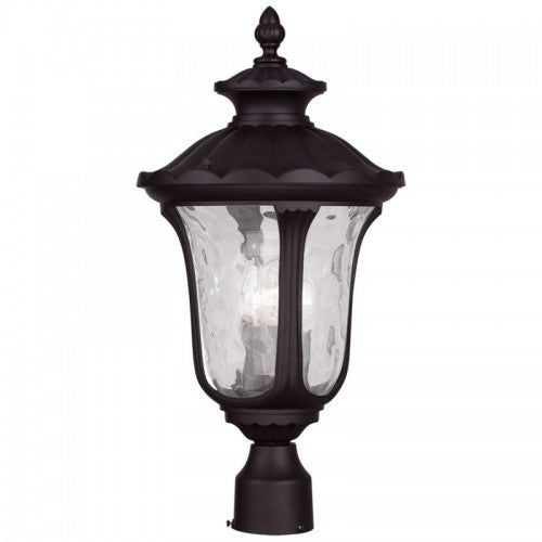 3 Light Bronze Outdoor Post Top Lantern Livex