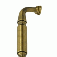 DELTANA 8 Inch Deltana Solid Brass Door Pull (Antique Brass Finish)