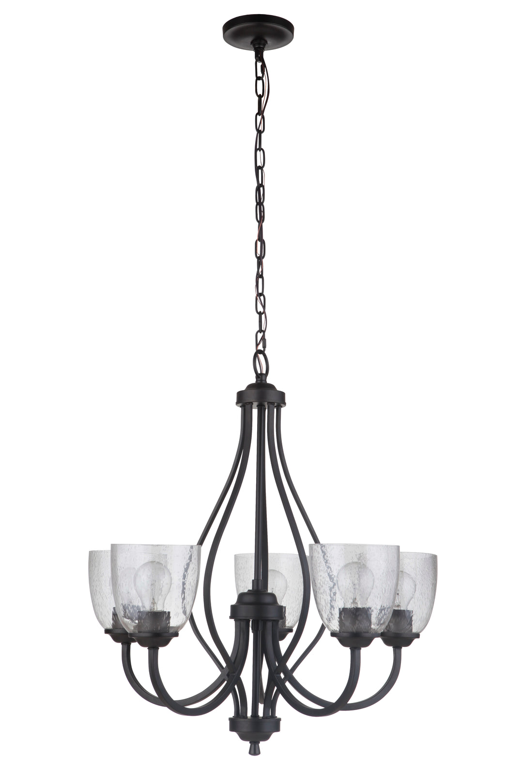 CRAFTMADE Serene 5 Light Chandelier in Espresso