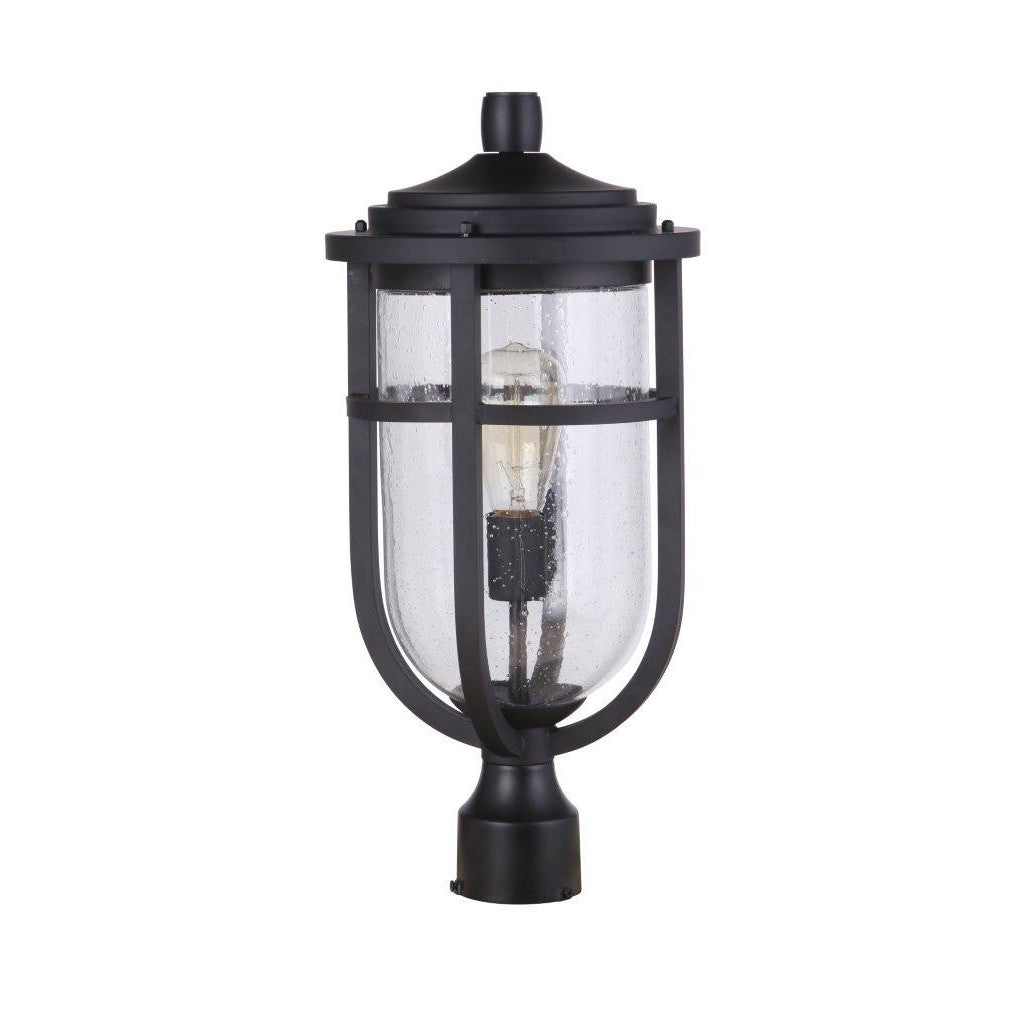 CRAFTMADE Voyage 1 Light Outdoor Post Lantern in Midnight