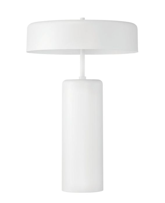 ##Antique Hardware## 3 Light Table Lamp in White