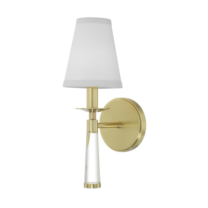 Baxter 1 Light Aged Brass Sconce Crystorama