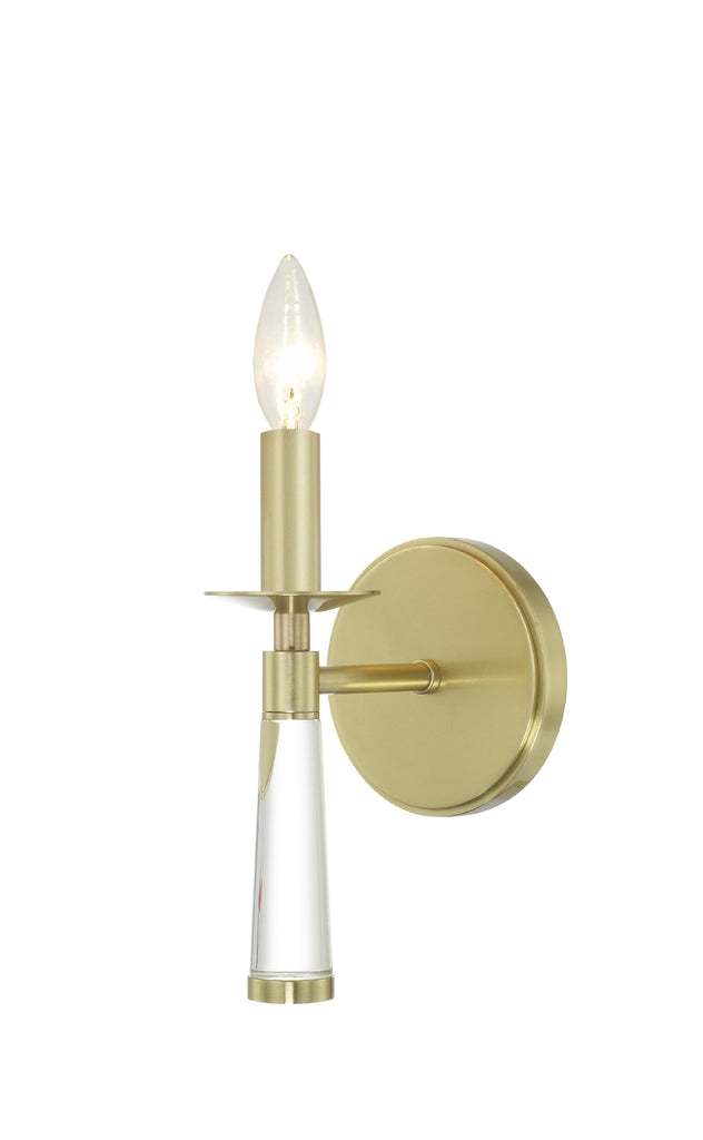 Baxter 1 Light Aged Brass Sconce Crystorama