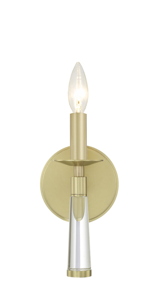 Baxter 1 Light Aged Brass Sconce Crystorama