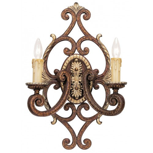 2 Light Palacial Bronze Wall Sconce Livex