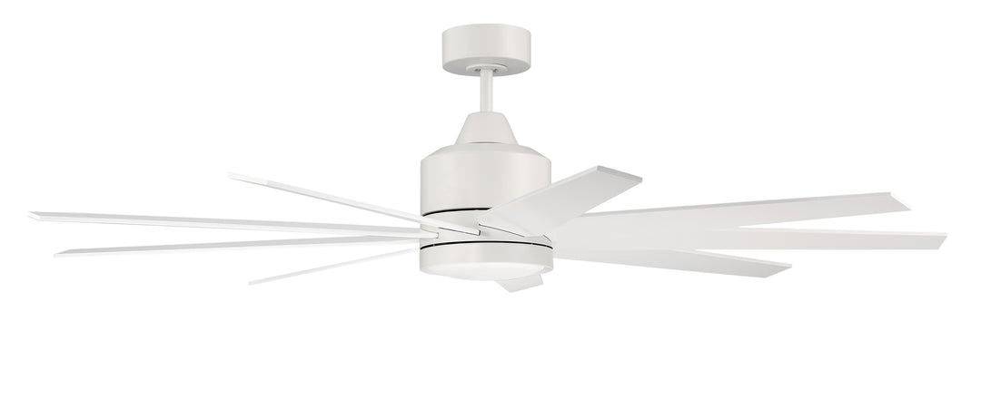 CRAFTMADE 60" Champion Indoor/Outdoor (Damp) in Matte White w/ Matte White Blades