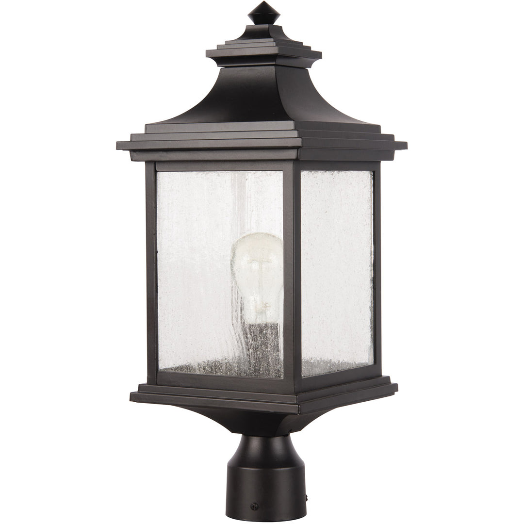 CRAFTMADE Gentry 1 Light Outdoor Post Mount in Midnight