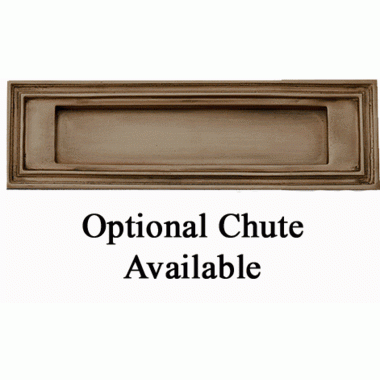 COPPER MOUNTAIN HARDWARE Mission Style Mail Slot for Front Doors (Antique Brass Finish)