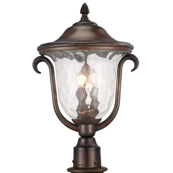 Kalco Santa Barbara Outdoor 3 Light Medium Post Mount Lantern