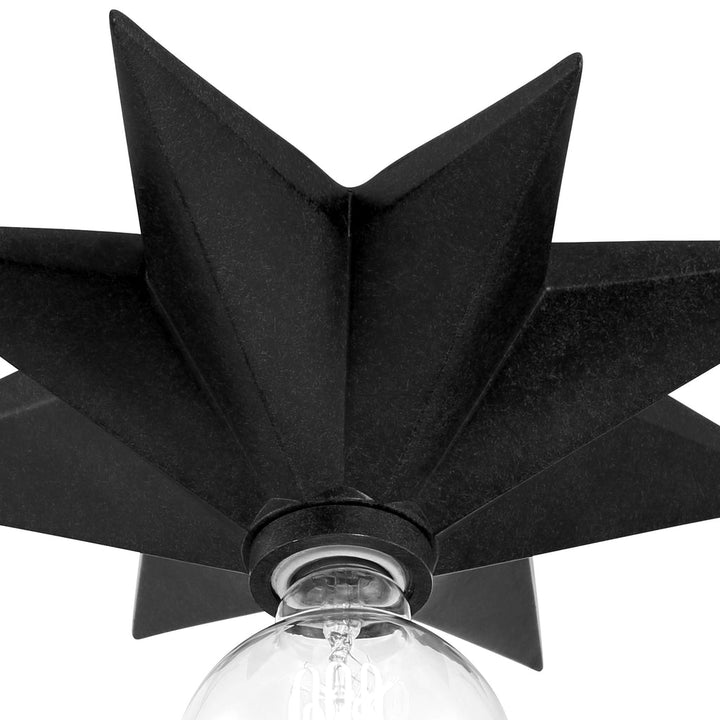 Astro 1 Light Black Sconce Crystorama