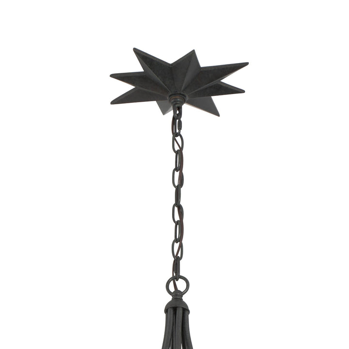 Astro 4 Light Black Chandelier Crystorama