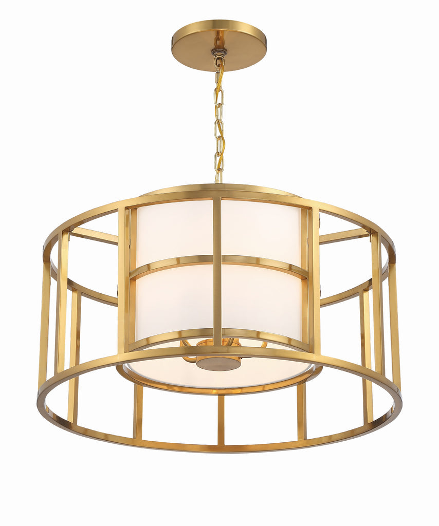 Brian Patrick Flynn Hulton 5 Light Luxe Gold Chandelier Crystorama