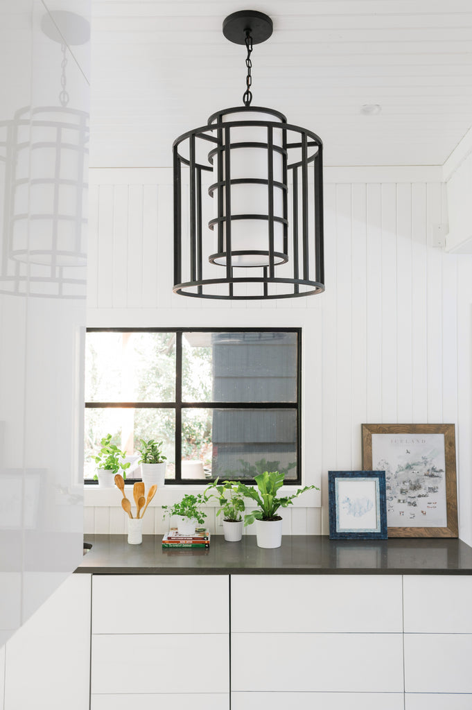 Brian Patrick Flynn Hulton 6 Light Matte Black Chandelier Crystorama