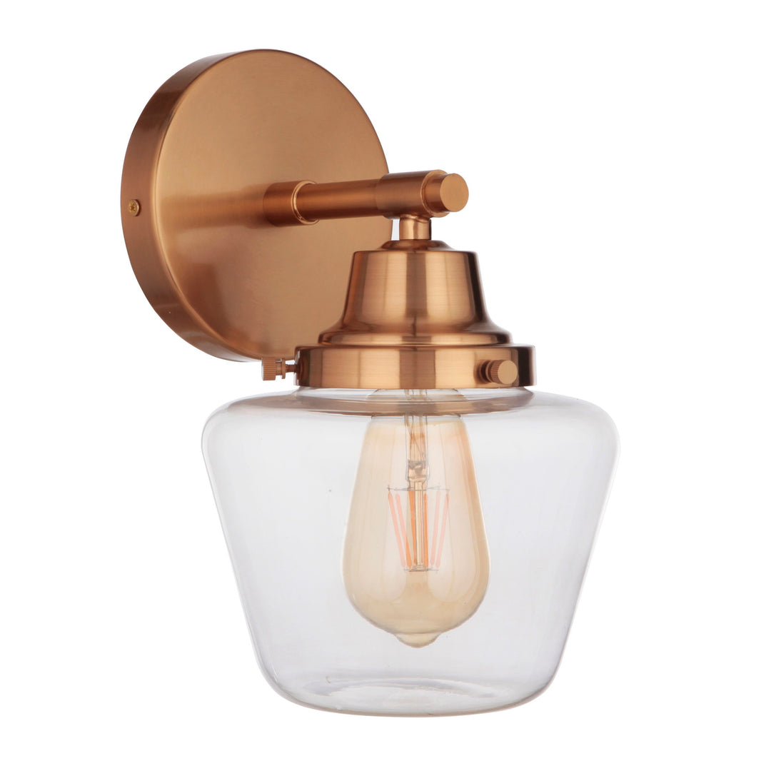 CRAFTMADE Essex 1 Light Wall Sconce in Satin Brass