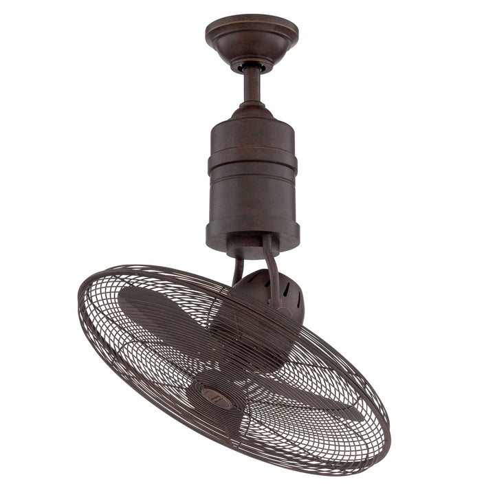 CRAFTMADE 18" Bellows III Indoor/Outdoor (Damp) in Aged Bronze Textured w/ Aged Bronze Blades