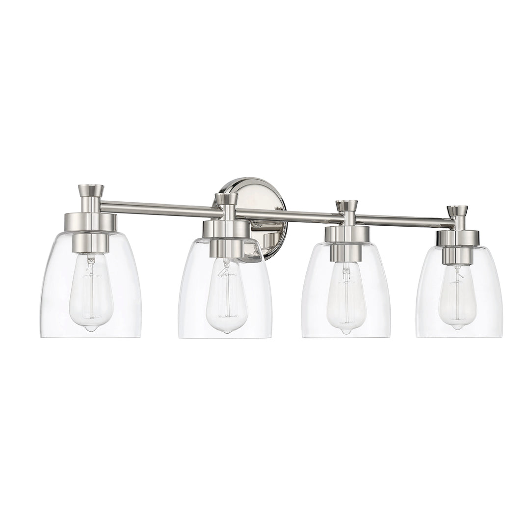 CRAFTMADE Henning 4 Light Vanity in Polished Nickel