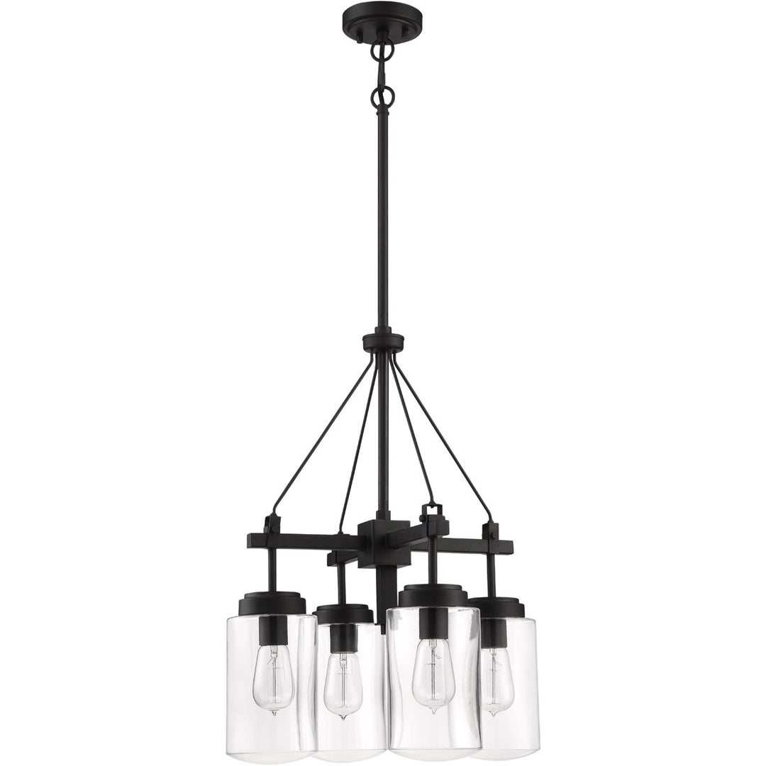 CRAFTMADE Crosspoint 4 Light Outdoor Chandelier Espresso