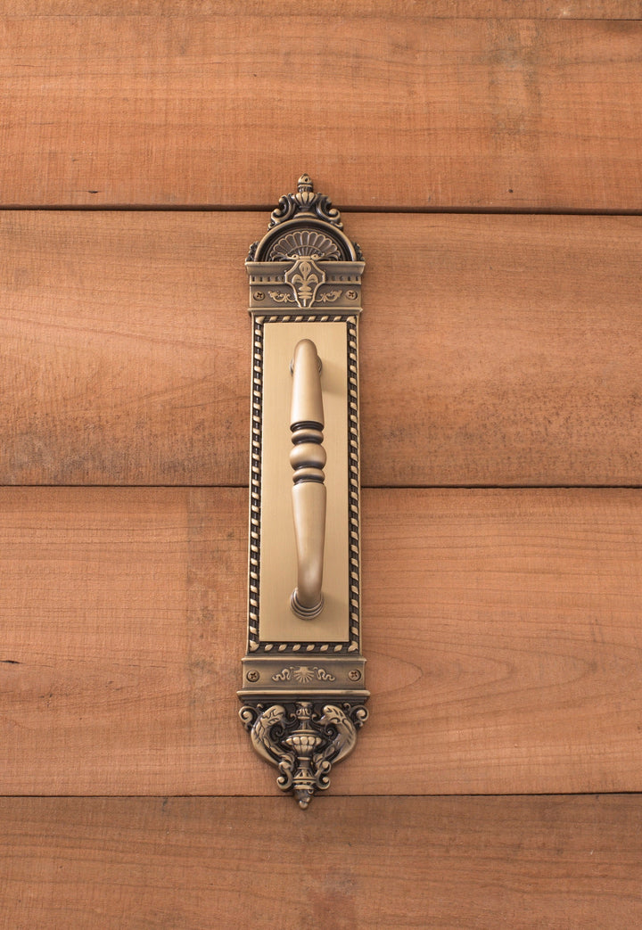 Solid Brass L'Enfant 16 1/2 Inch Pull Plate (Several Finishes Available) COPPER MOUNTAIN HARDWARE