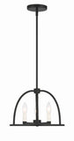 Abbott 3 Light Black Mini Chandelier Crystorama