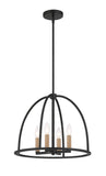 Abbott 4 Light Black Chandelier Crystorama