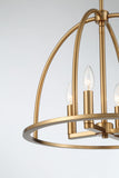 Abbott 4 Light Vibrant Gold Chandelier Crystorama