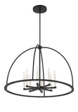 Abbott 8 Light Black Chandelier Crystorama