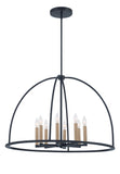 Abbott 8 Light Black Chandelier Crystorama