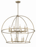 Abbott 15 Light Vibrant Gold Chandelier Crystorama