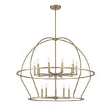 Abbott 15 Light Vibrant Gold Chandelier Crystorama