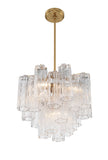 Addis 4 Light Aged Brass Chandelier Crystorama