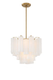 Addis 4 Light Aged Brass Chandelier Crystorama