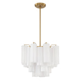 Addis 4 Light Aged Brass Chandelier Crystorama