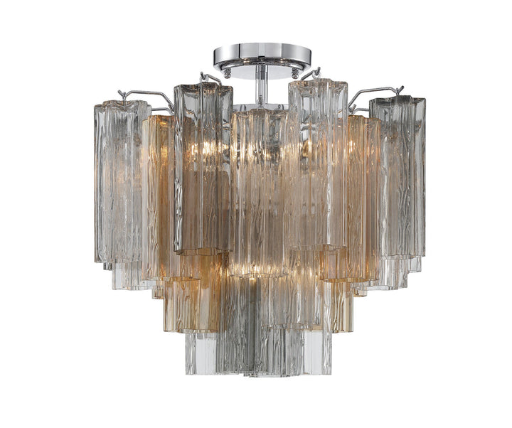 Crystorama Crystorama Addis 4 Light Polished Chrome Semi Flush Mount