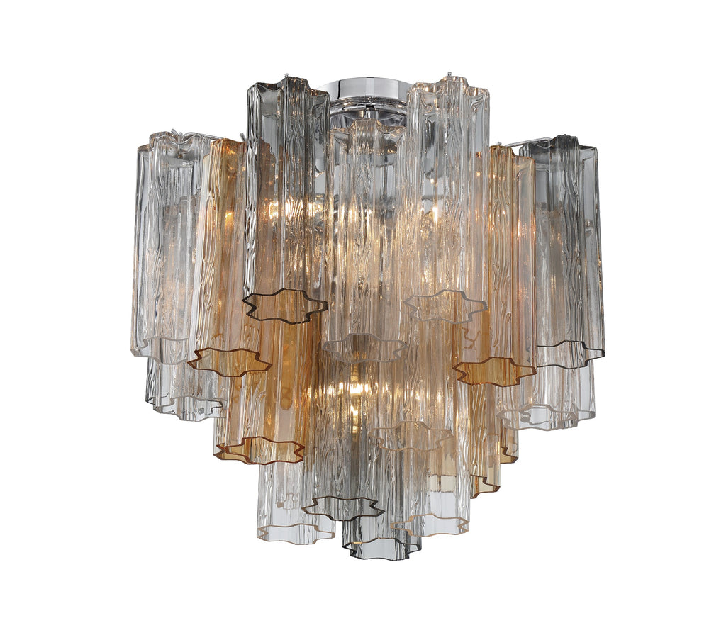 Crystorama Crystorama Addis 4 Light Polished Chrome Semi Flush Mount