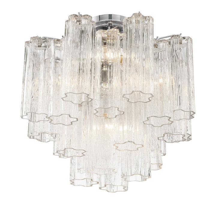 Crystorama Crystorama Addis 4 Light Polished Chrome Semi Flush Mount