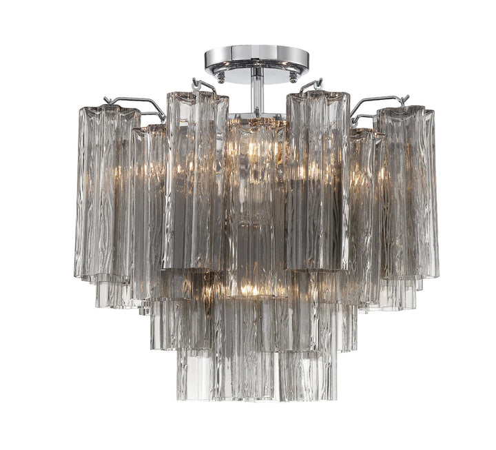 Crystorama Crystorama Addis 4 Light Polished Chrome Semi Flush Mount