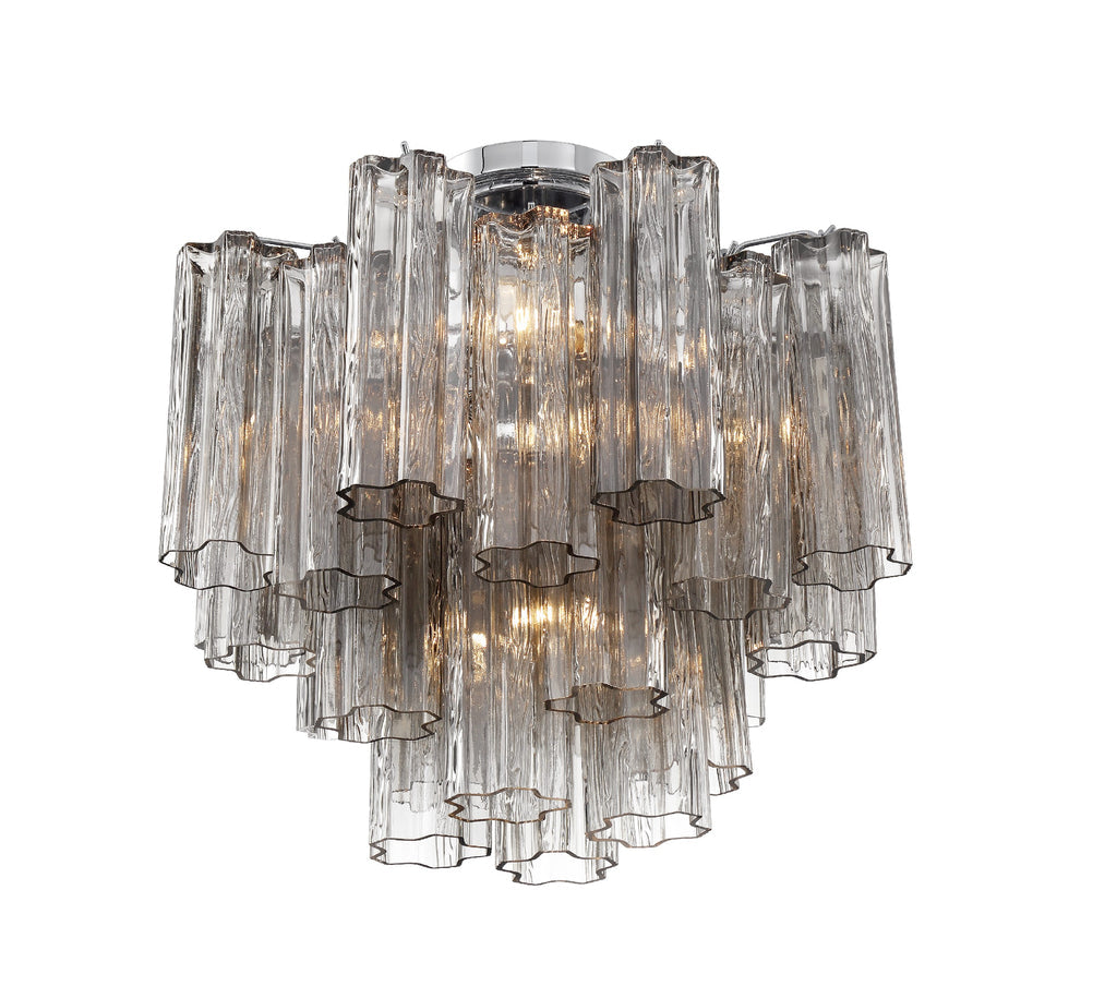 Crystorama Crystorama Addis 4 Light Polished Chrome Semi Flush Mount