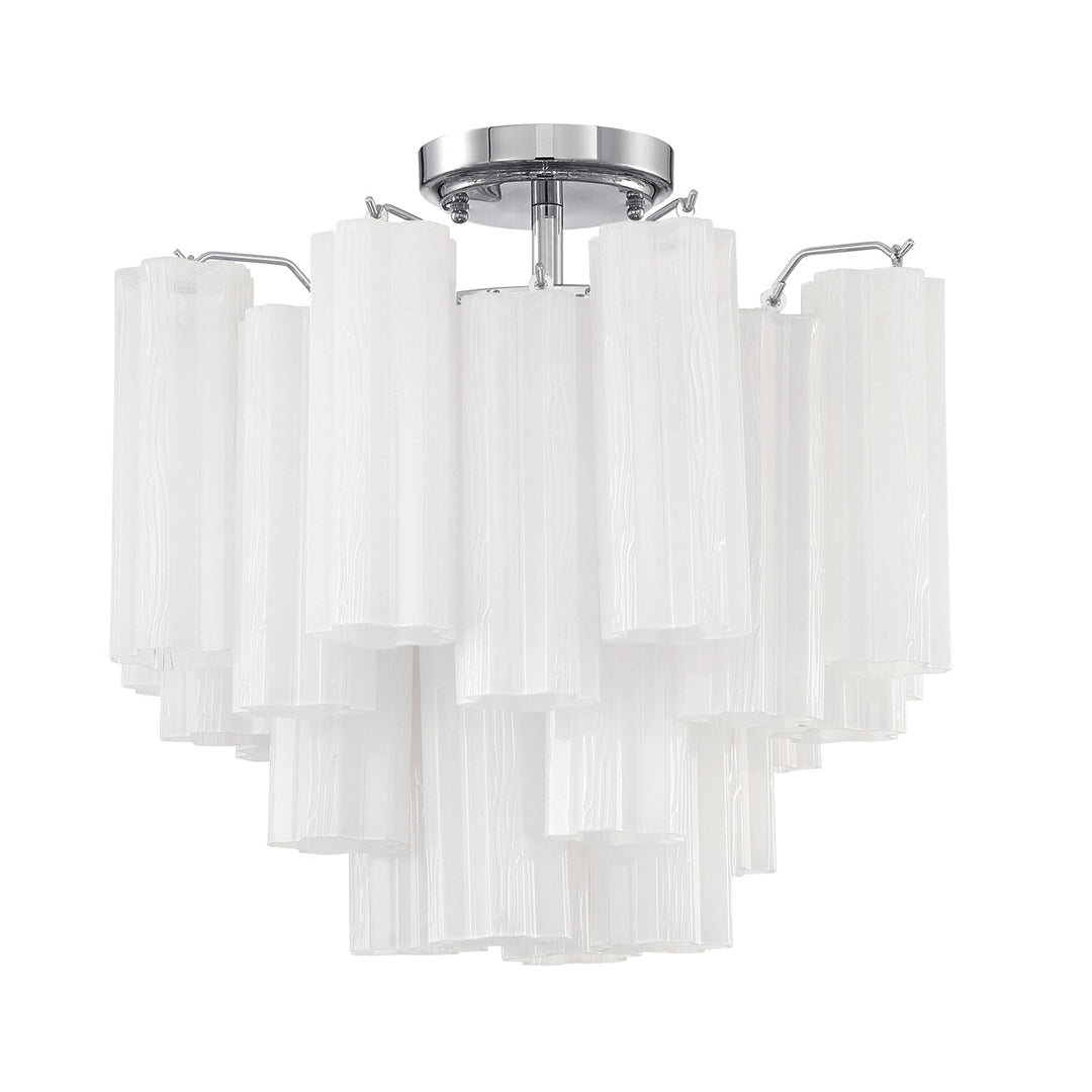 Crystorama Crystorama Addis 4 Light Polished Chrome Semi Flush Mount