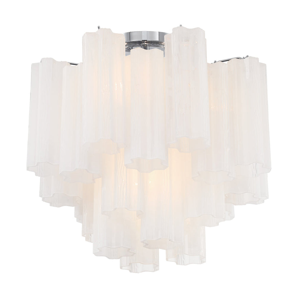 Crystorama Crystorama Addis 4 Light Polished Chrome Semi Flush Mount