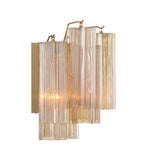 Addis 2 Light Aged Brass Sconce Crystorama