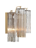 Addis 2 Light Aged Brass Sconce Crystorama