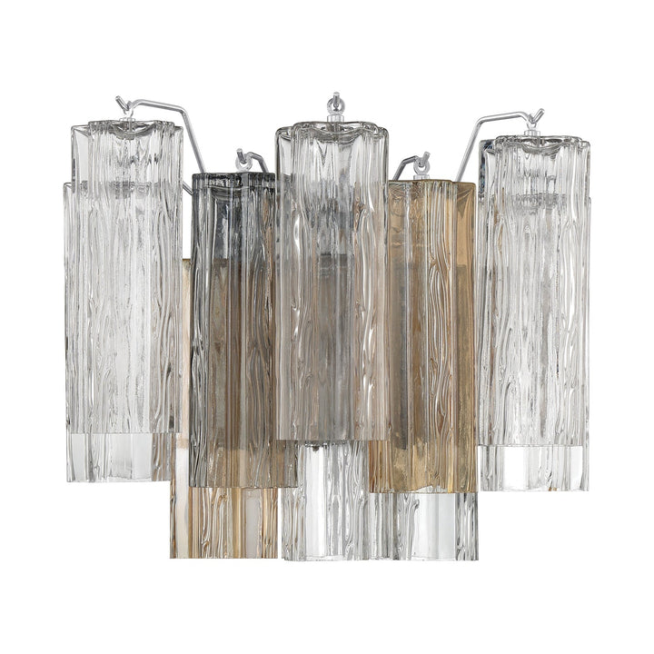 Addis 2 Light Polished Chrome Sconce Crystorama