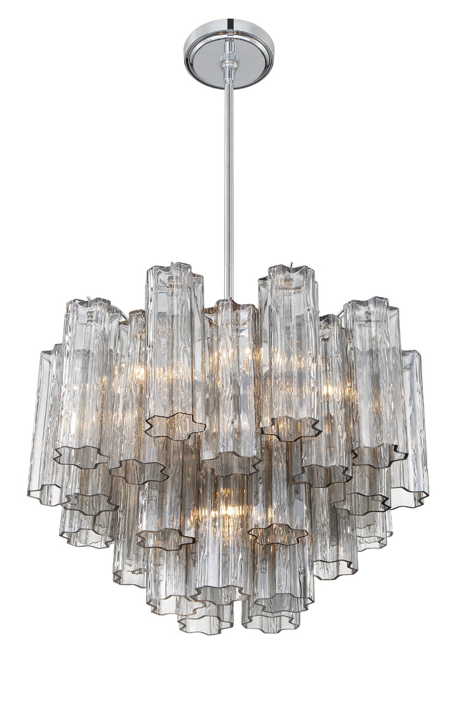 Addis 6 Light Polished Chrome Chandelier Crystorama