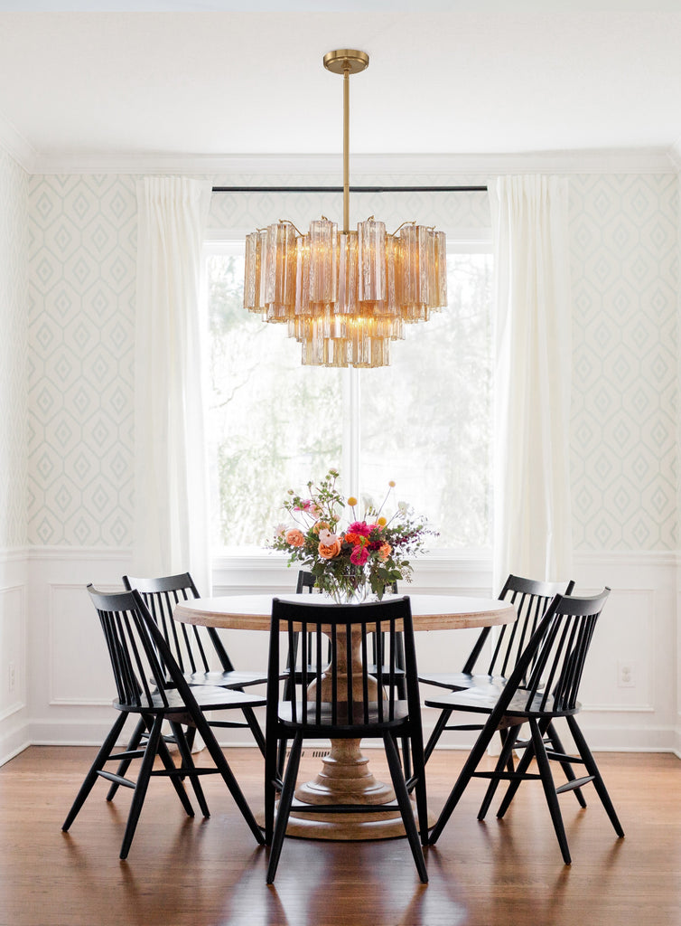 Addis 9 Light Aged Brass Chandelier Crystorama