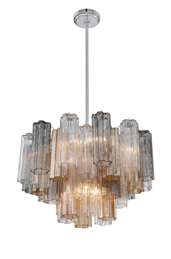 Addis 9 Light Polished Chrome Chandelier Crystorama