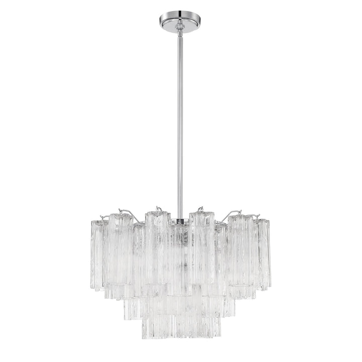 Addis 9 Light Polished Chrome Chandelier Crystorama