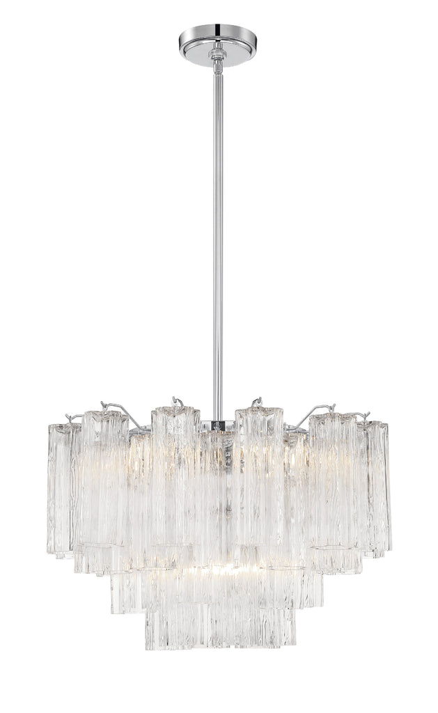 Addis 9 Light Polished Chrome Chandelier Crystorama