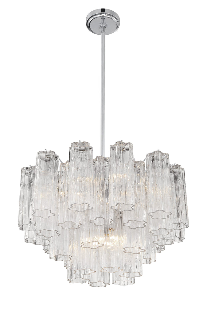 Addis 9 Light Polished Chrome Chandelier Crystorama